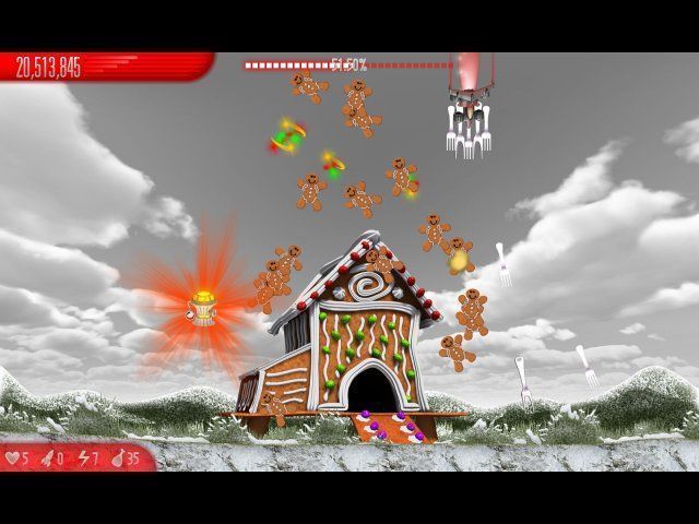 Chicken Invaders 5: Cluck of the Dark Side. Christmas Edition - Screenshot 3